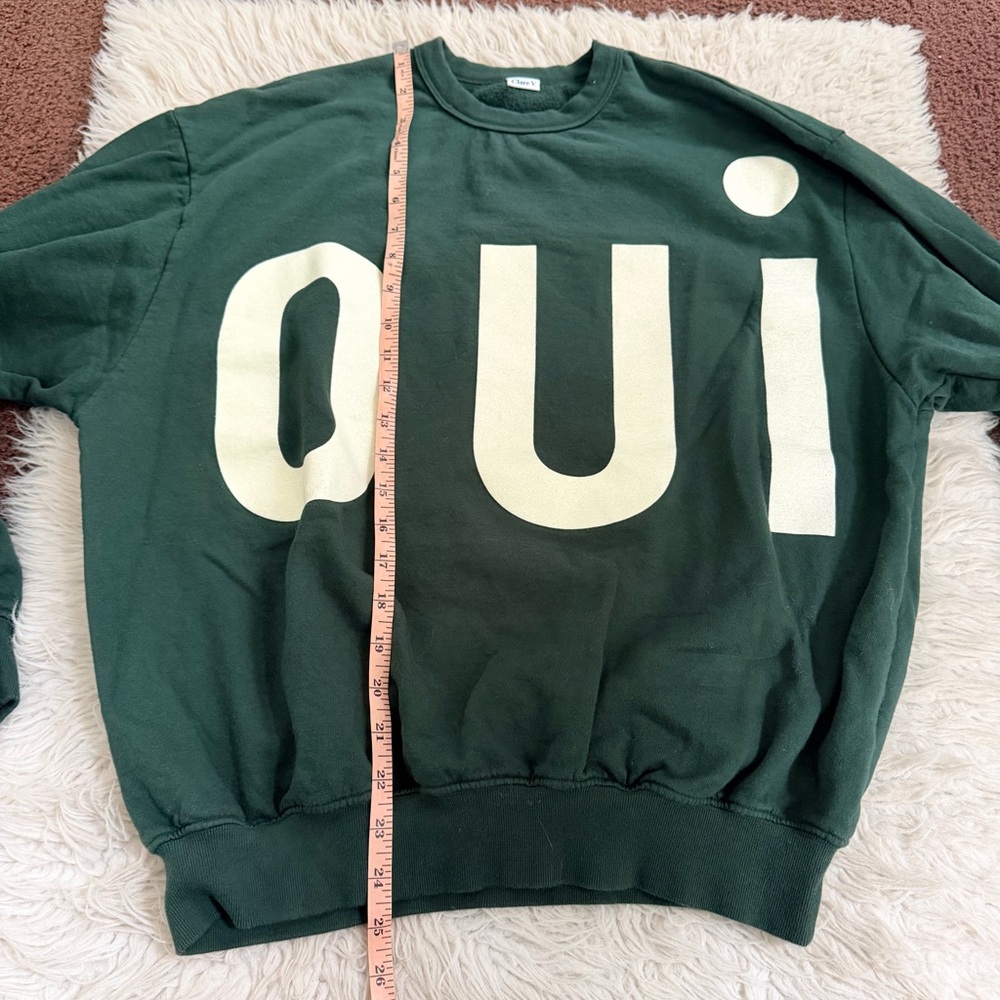 Clare V Forest Oversized Oui Sweatshirt - Picture 5 of 7